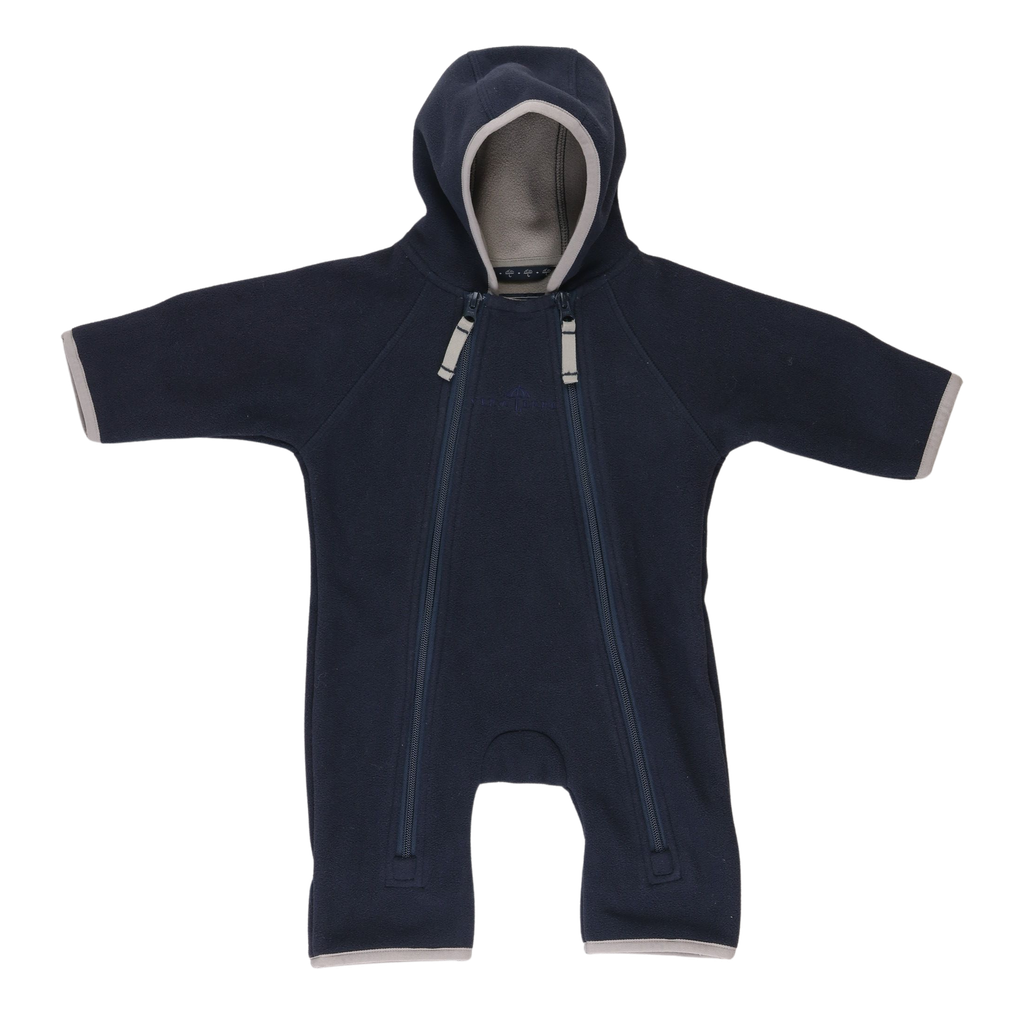 RE-LOVE Baby fleecedragt - Navy/mocca
