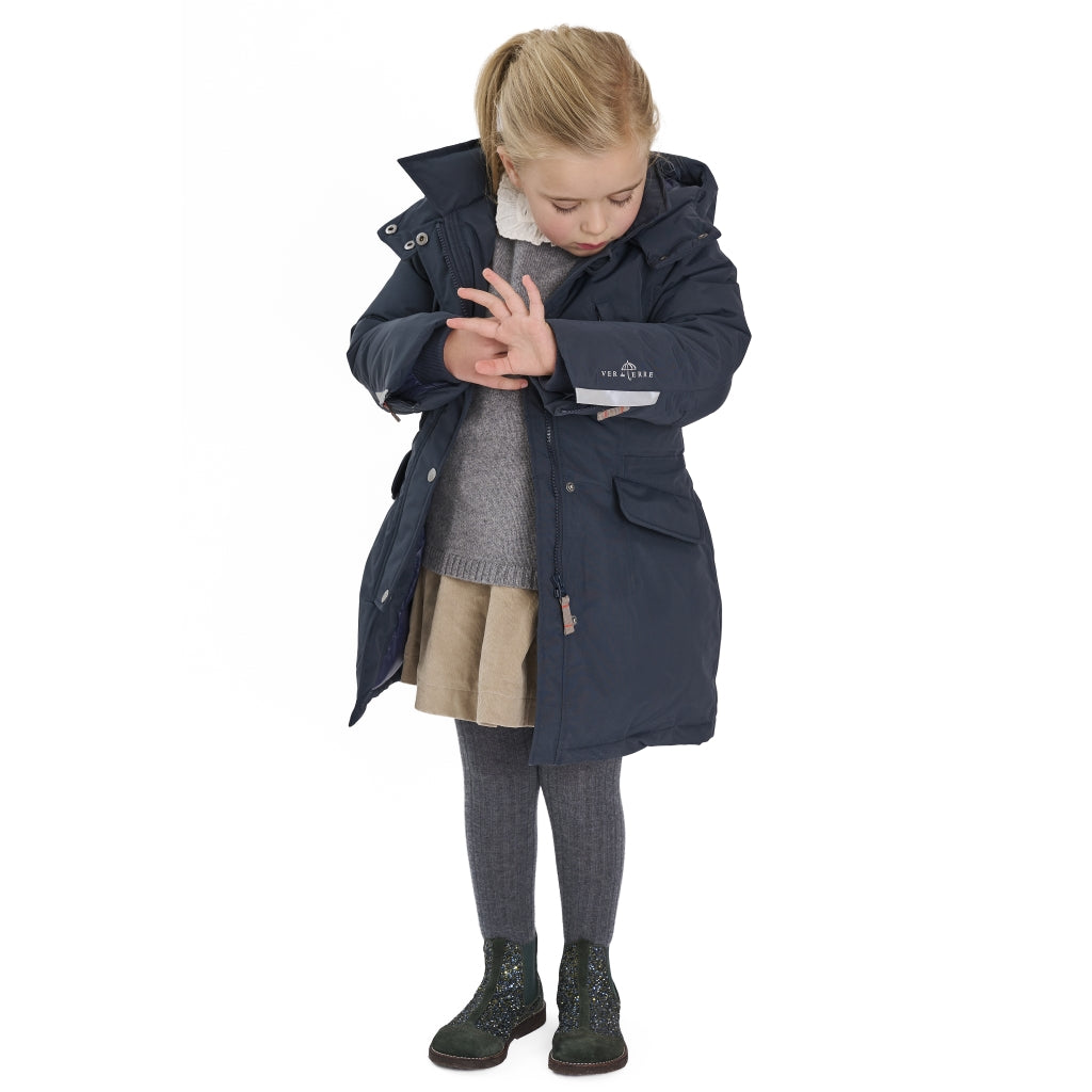 VER de TERRE Arktisk pige vinterfrakke Frakke 600 Navy