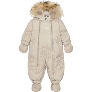 VER de TERRE Baby rose dunflyverdragt med pels Dunflyverdragt med pels 981 Oat