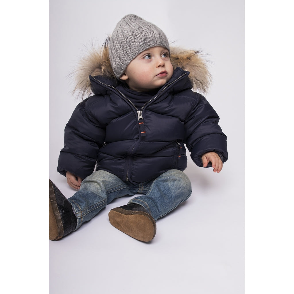 VER de TERRE Baby dunjakke med pels Dunjakke med pels 600 Navy