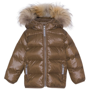 VER de TERRE Baby dunjakke med pels Dunjakke med pels 903 Kangaroo