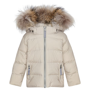 VER de TERRE Baby dunjakke med pels Dunjakke med pels 981 Oat