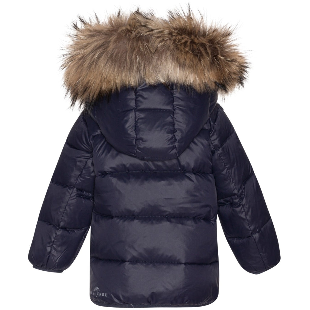 VER de TERRE Baby dunjakke med pels Jakke 600 Navy