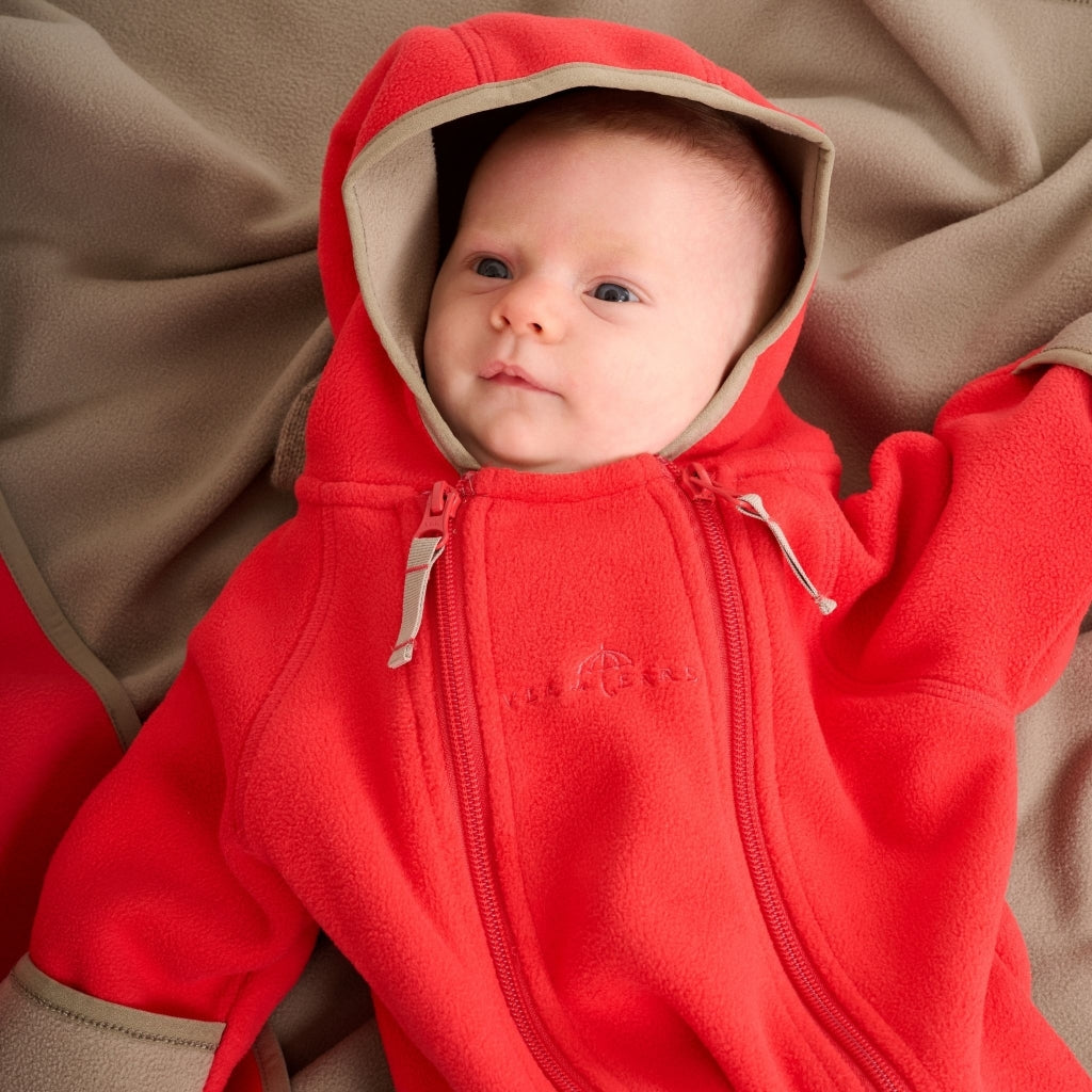 VER de TERRE Baby fleecedragt Babydragt 433 Strawberry sorbet/mocca