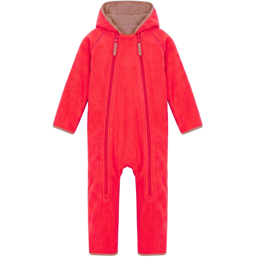 VER de TERRE Baby fleecedragt Babydragt 433 Strawberry sorbet/mocca