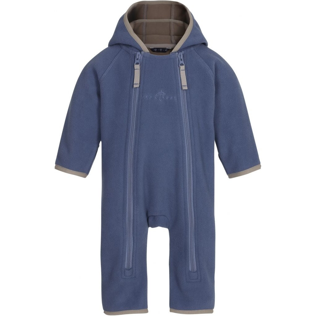 VER de TERRE Baby fleecedragt Fleece 666 Polar blue/mocca