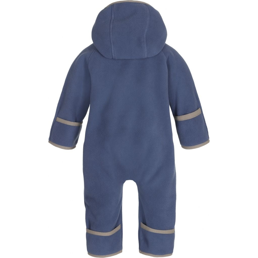 VER de TERRE Baby fleecedragt Fleece 666 Polar blue/mocca