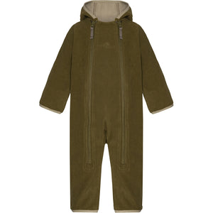 VER de TERRE Baby fleecedragt Babydragt 873 Dark olive/mocca