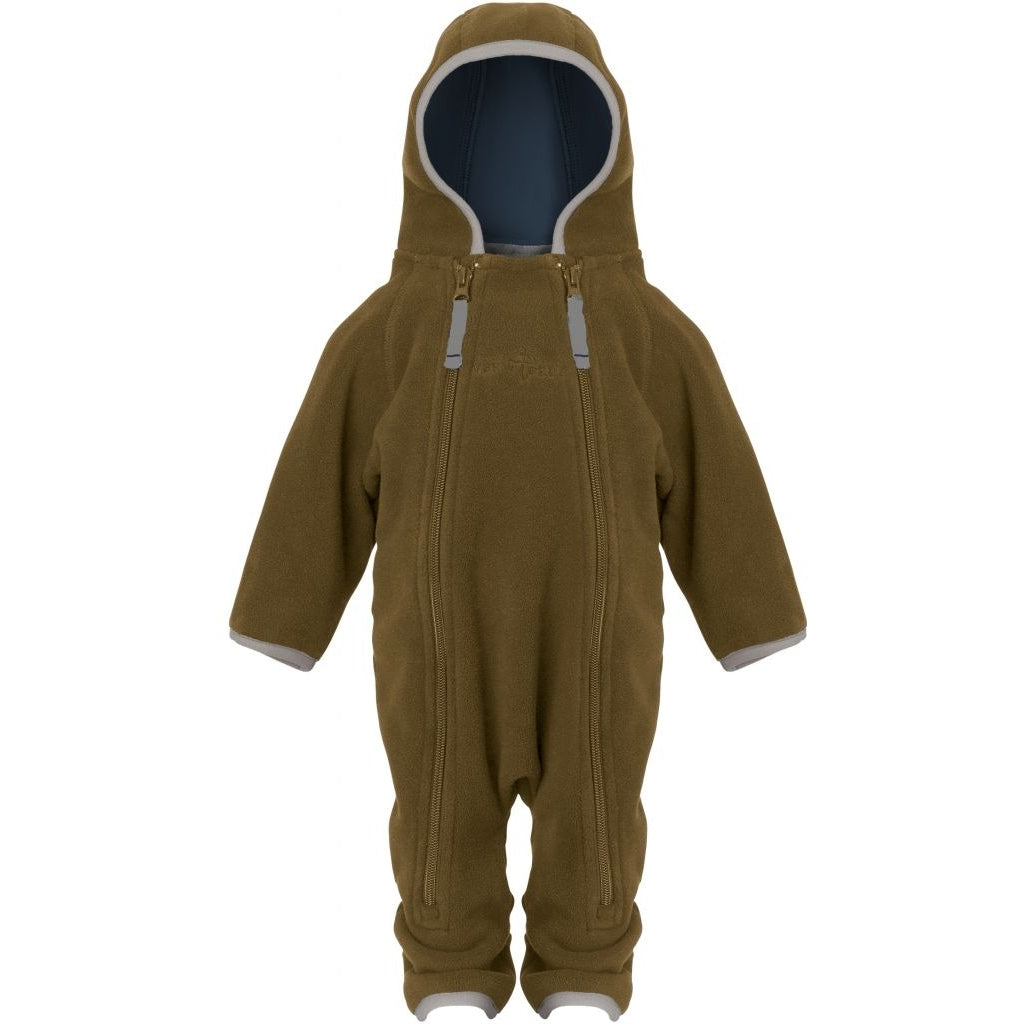 VER de TERRE Baby fleecedragt Fleece 921 Hazelnut/navy