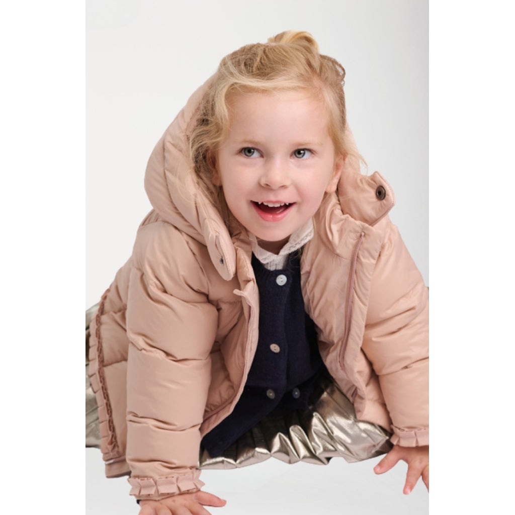VER de TERRE Babypige dunjakke Dunjakke 415 Mahogany rose