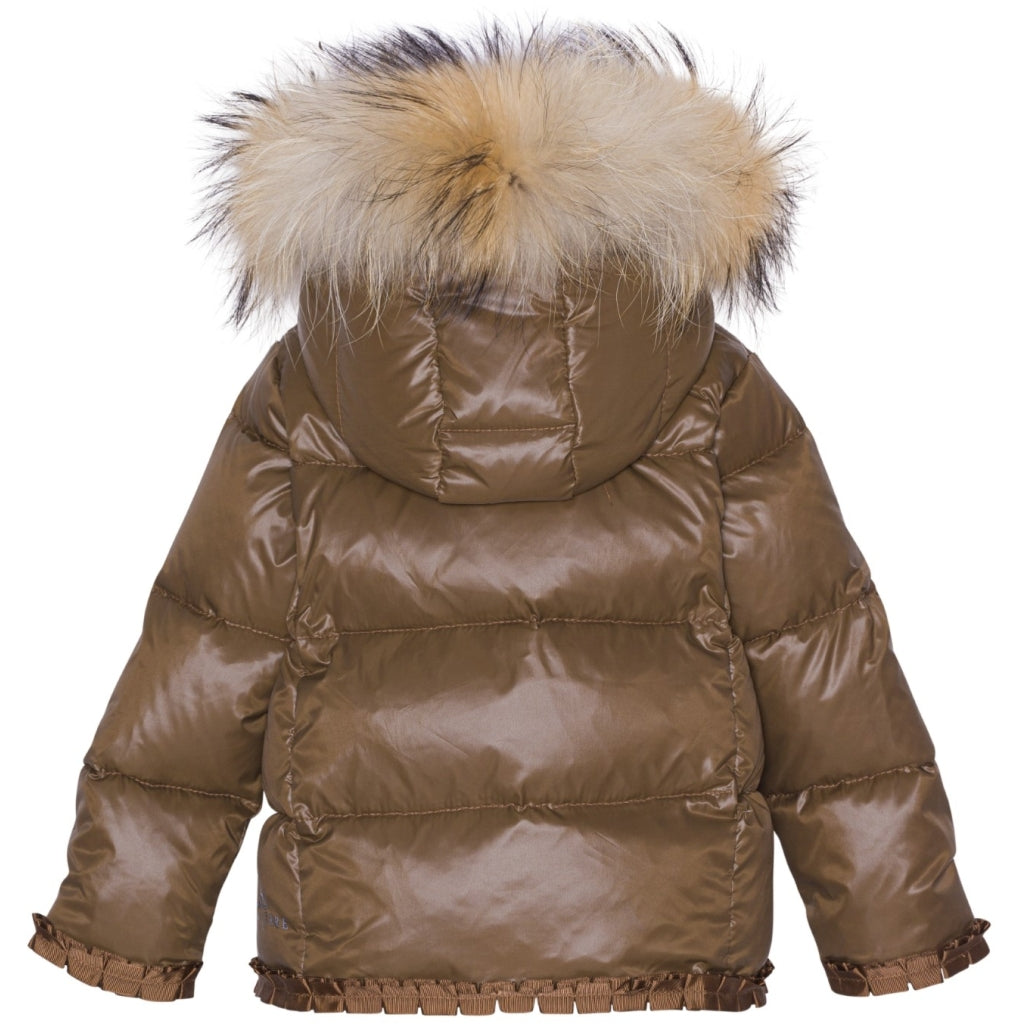 VER de TERRE Babypige dunjakke med pels Dunjakke med pels 903 Kangaroo