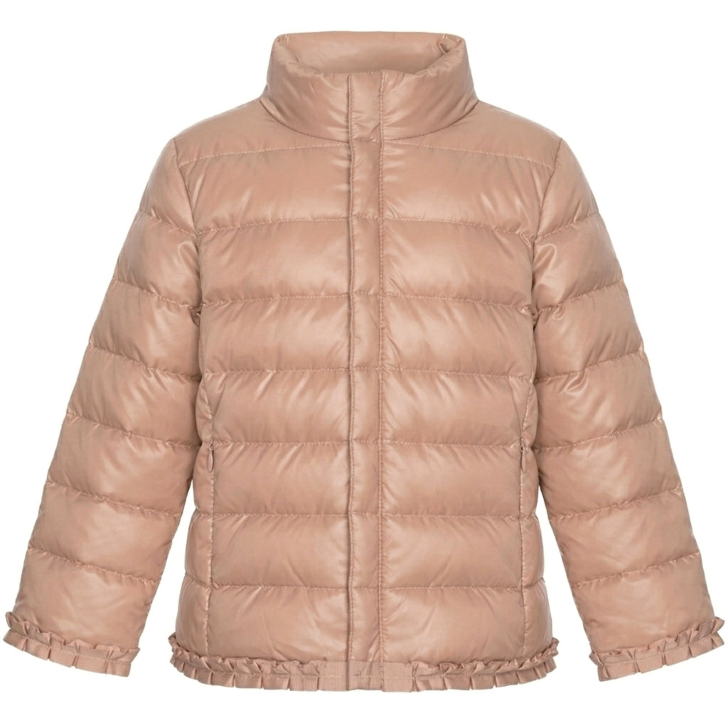 VER de TERRE Babypige overgangsjakke med dun Dunjakke 415 Mahogany rose