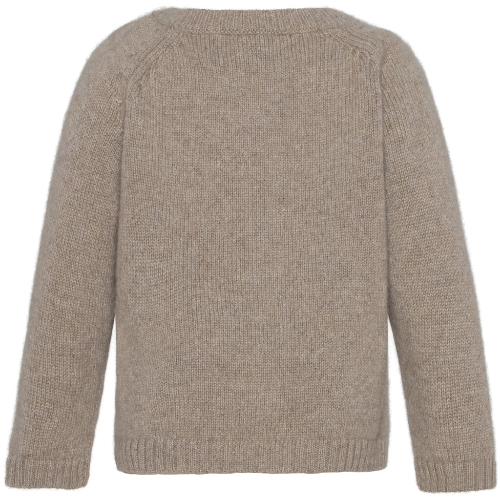 VER de TERRE Cashmere baby cardigan Cashmere 918 Bear mélange