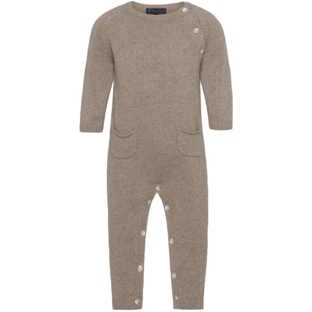 VER de TERRE Cashmere baby dragt Babydragt 918 Bear mélange