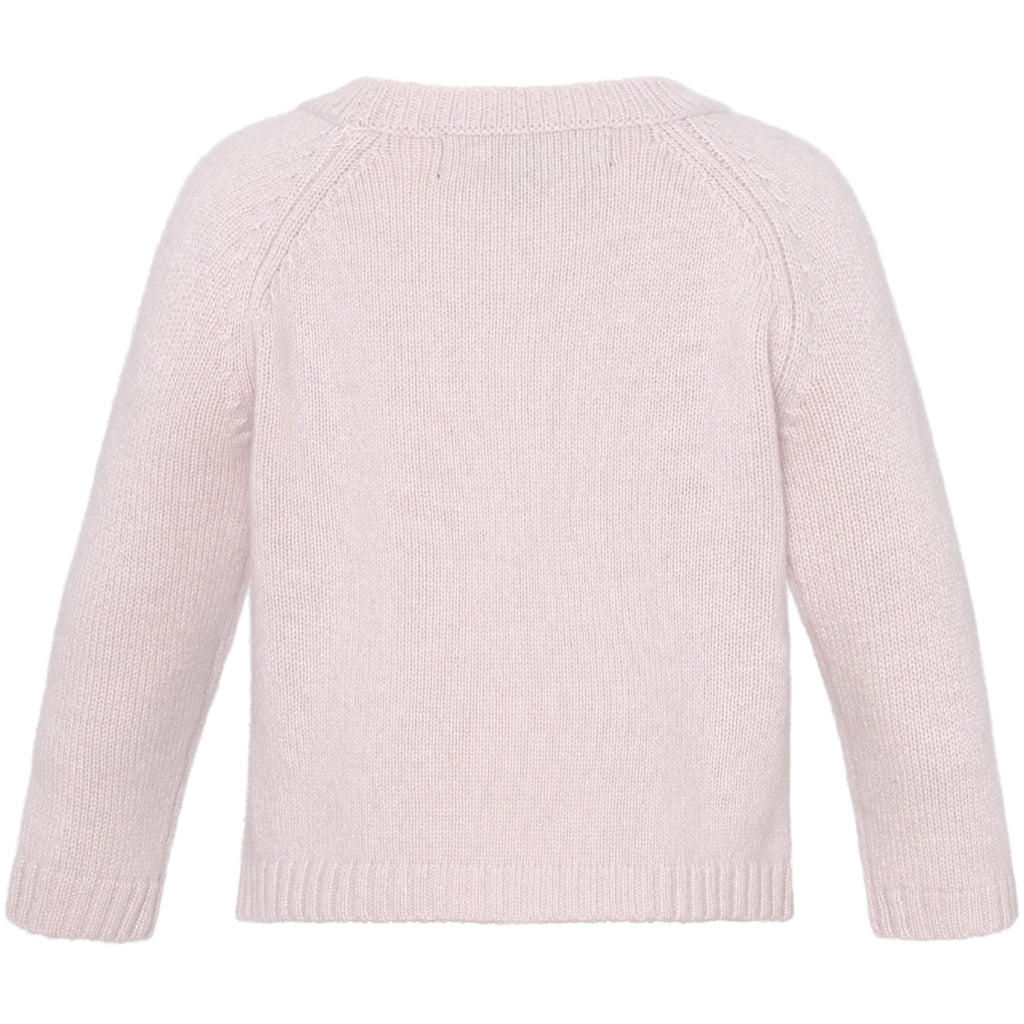 VER de TERRE Cashmere baby sweater Cashmere 405 Rose powder