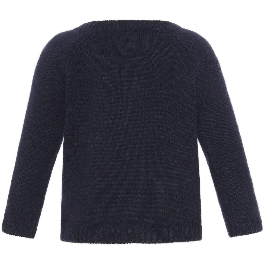 VER de TERRE Cashmere baby sweater Cashmere 600 Navy