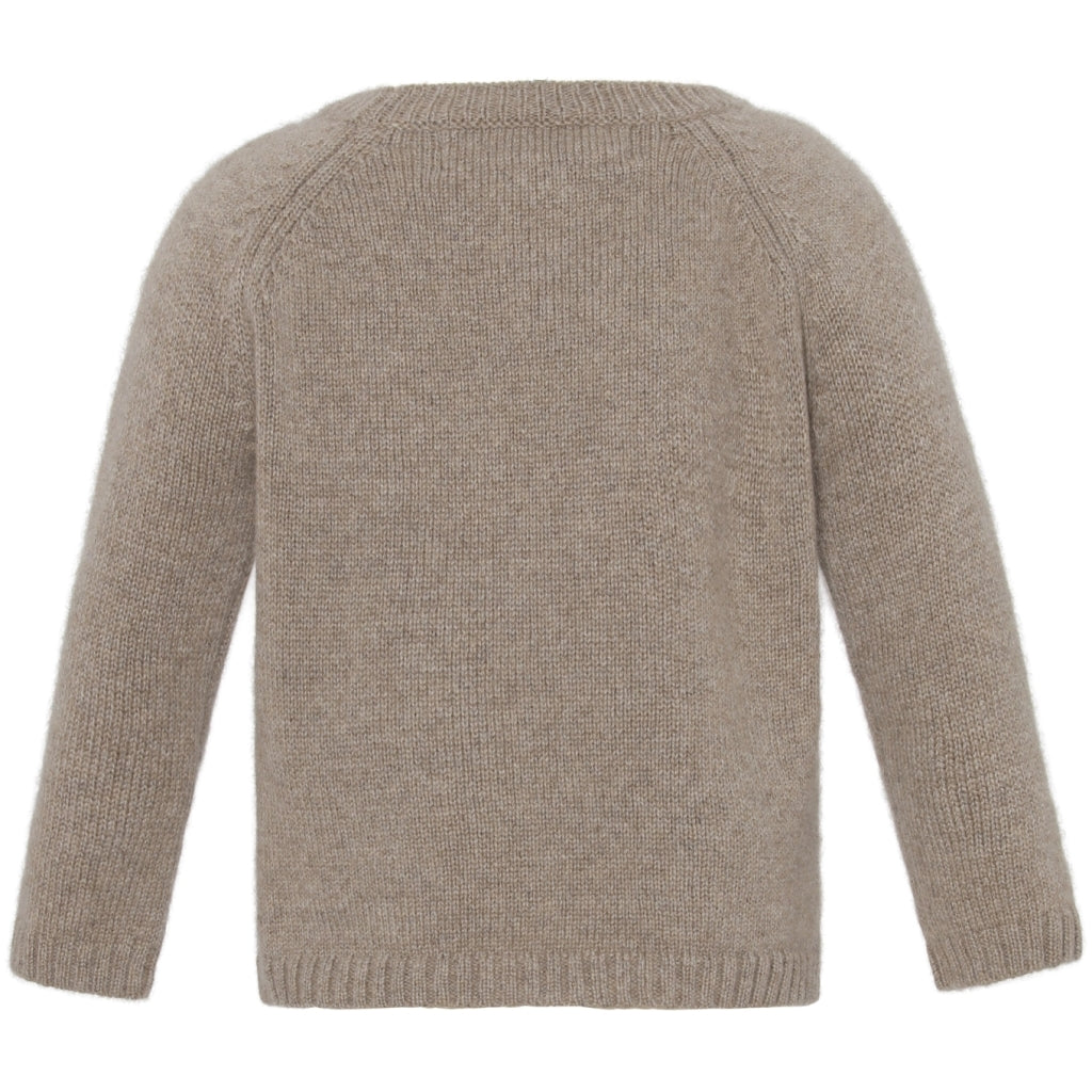 VER de TERRE Cashmere baby sweater Cashmere 918 Bear mélange