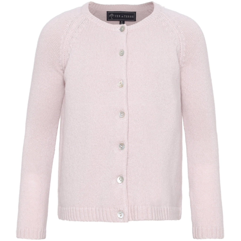 VER de TERRE Cashmere cardigan Cardigan 405 Rose powder