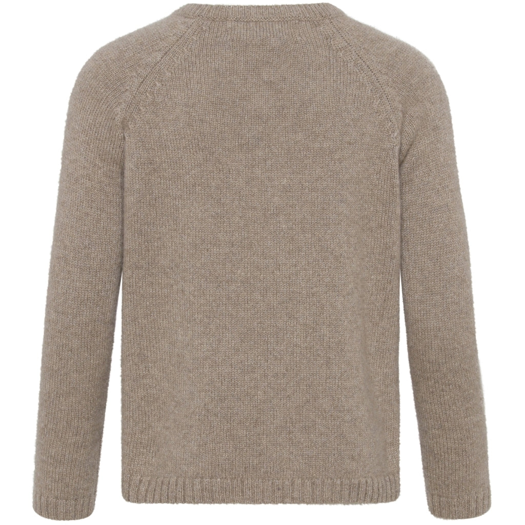 VER de TERRE Cashmere cardigan Cashmere 918 Bear mélange