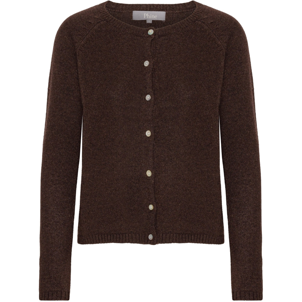 VER de TERRE Cashmere dame cardigan Cashmere 894 Coffee mélange