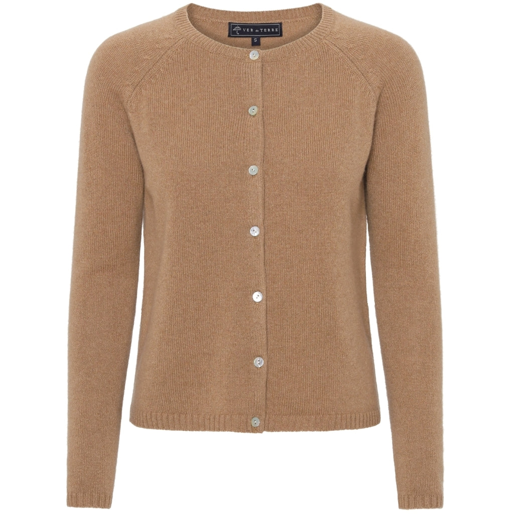 VER de TERRE Cashmere dame cardigan Cashmere 912 Caramel