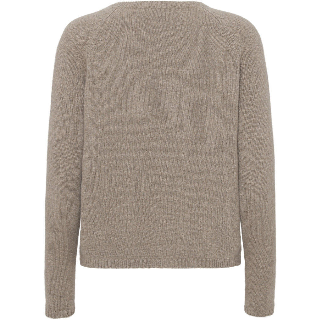 VER de TERRE Cashmere dame cardigan Cashmere 918 Bear mélange