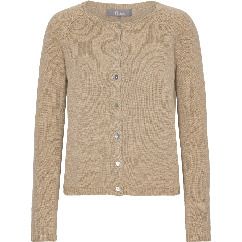 VER de TERRE Cashmere dame cardigan Cashmere 936 Desert mélange