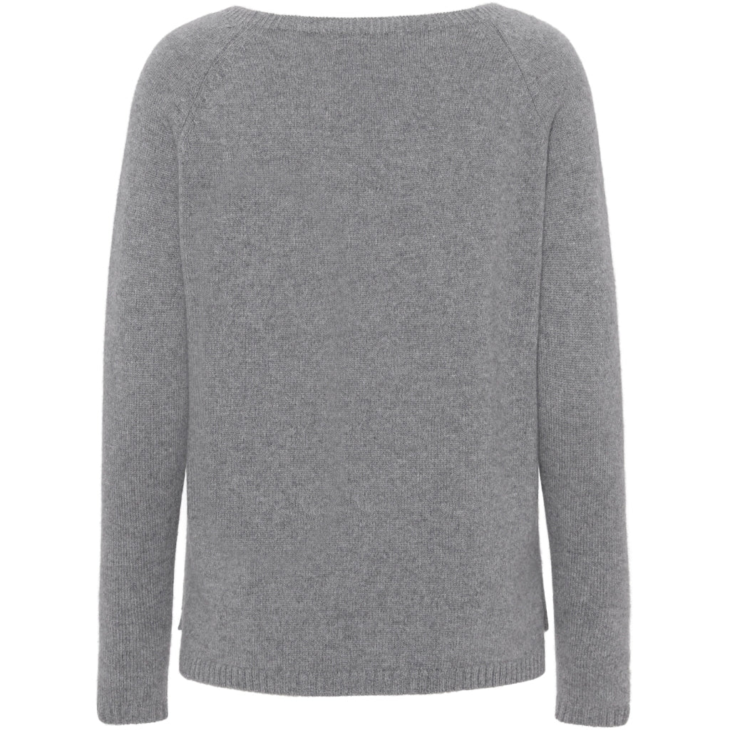 VER de TERRE Cashmere dame sweater Cashmere 060 Grey mélange