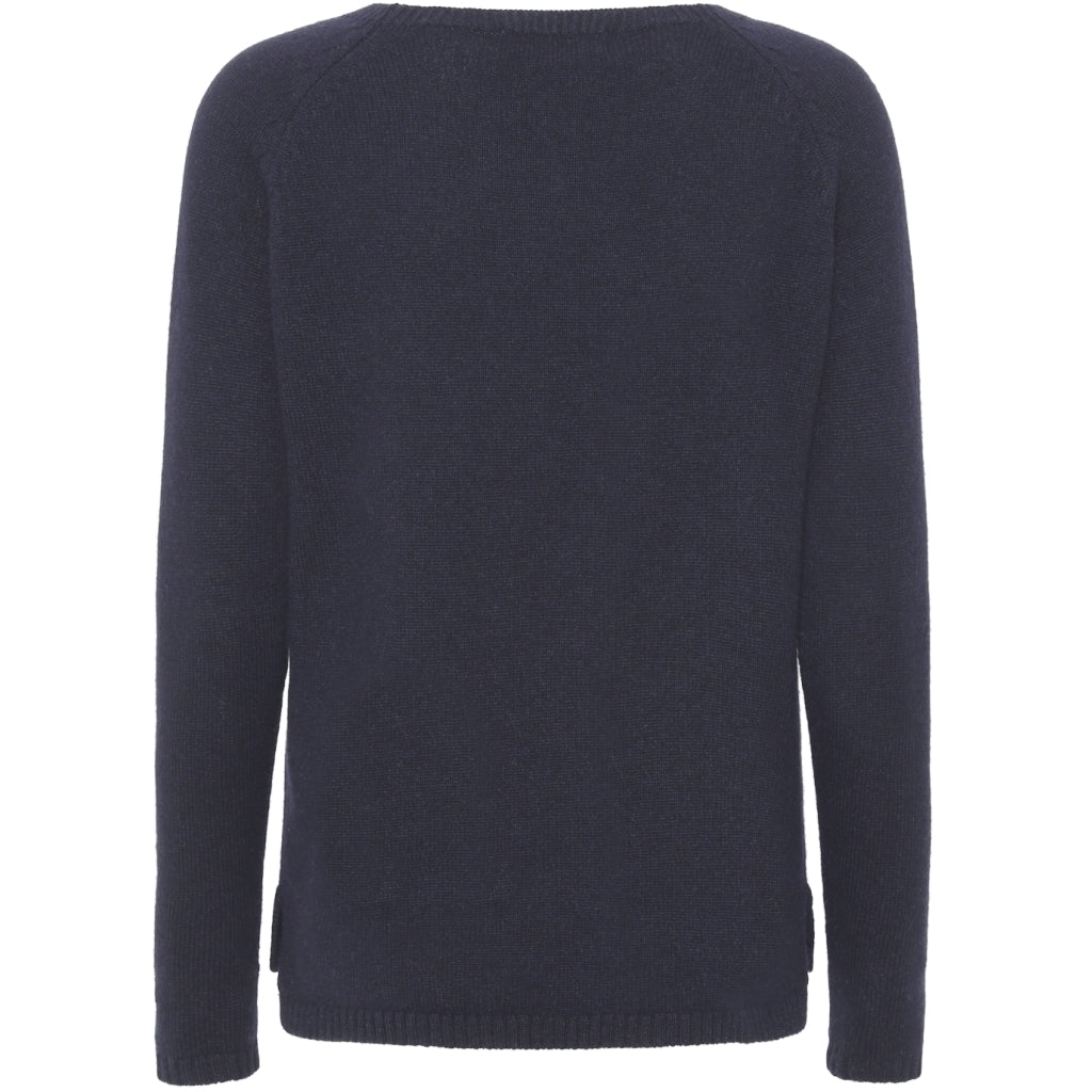 VER de TERRE Cashmere dame sweater Cashmere 600 Navy