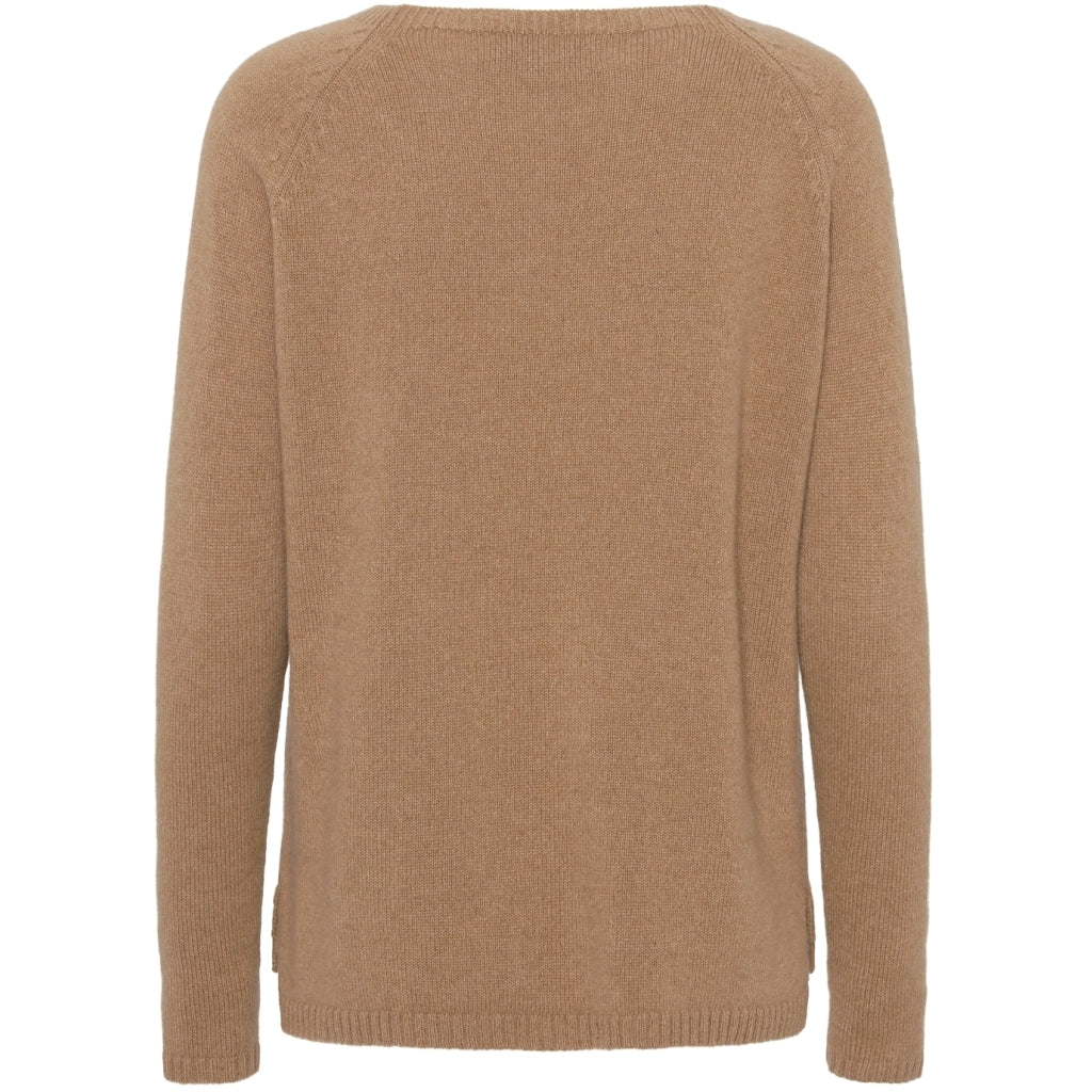 VER de TERRE Cashmere dame sweater Cashmere 912 Caramel