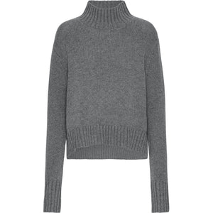 VER de TERRE Cashmere dame turtleneck sweater Sweater 060 Grey mélange