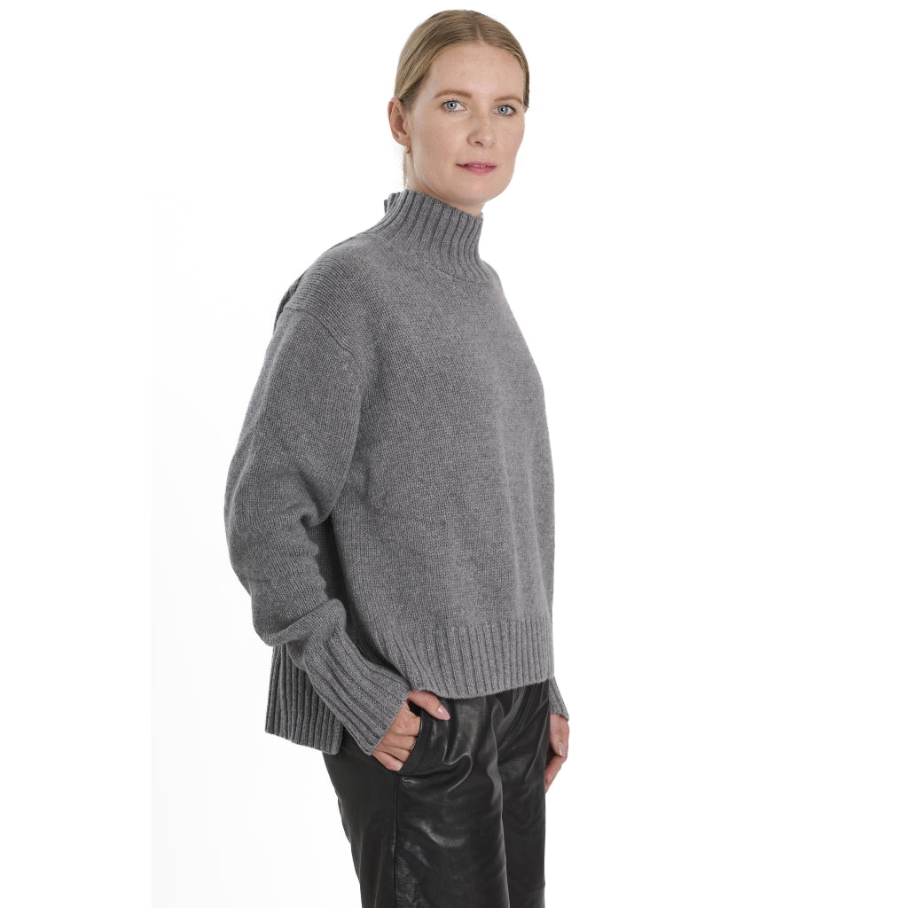 VER de TERRE Cashmere dame turtleneck sweater Sweater 285 Dahlia mélange