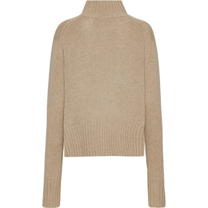 VER de TERRE Cashmere dame turtleneck sweater Sweater 936 Desert mélange