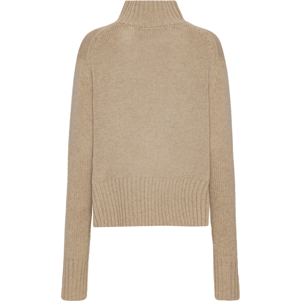 VER de TERRE Cashmere dame turtleneck sweater Sweater 936 Desert mélange
