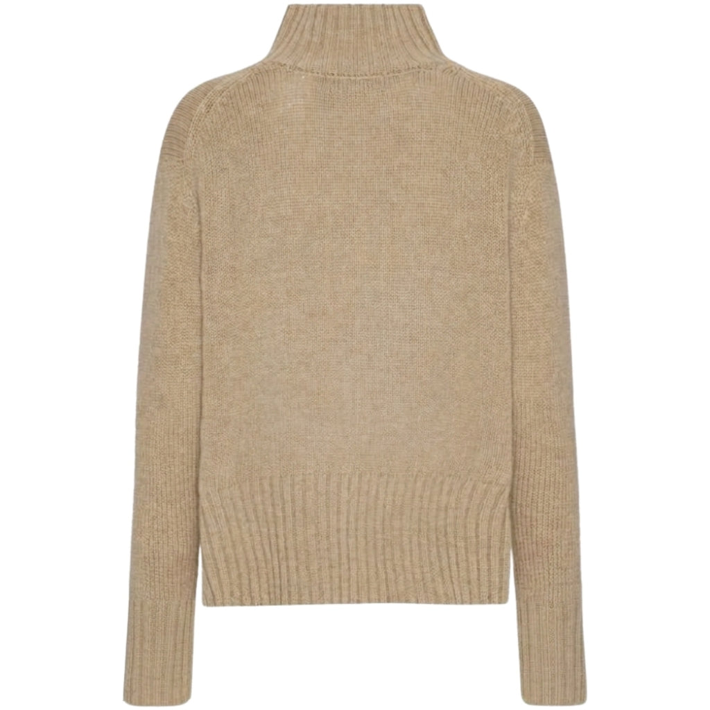 VER de TERRE Cashmere dame turtleneck sweater Sweater 936 Desert mélange