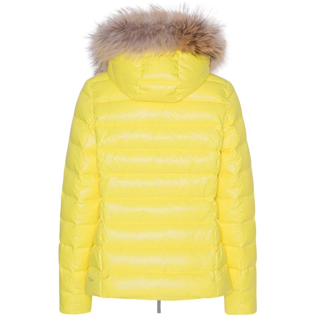 VER de TERRE Dame dunjakke med pels Dunjakke med pels 100 Yellow
