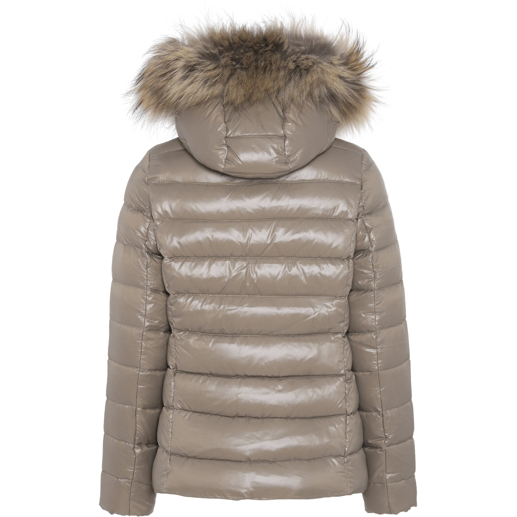 VER de TERRE Dame dunjakke med pels Dunjakke med pels 912 Caramel
