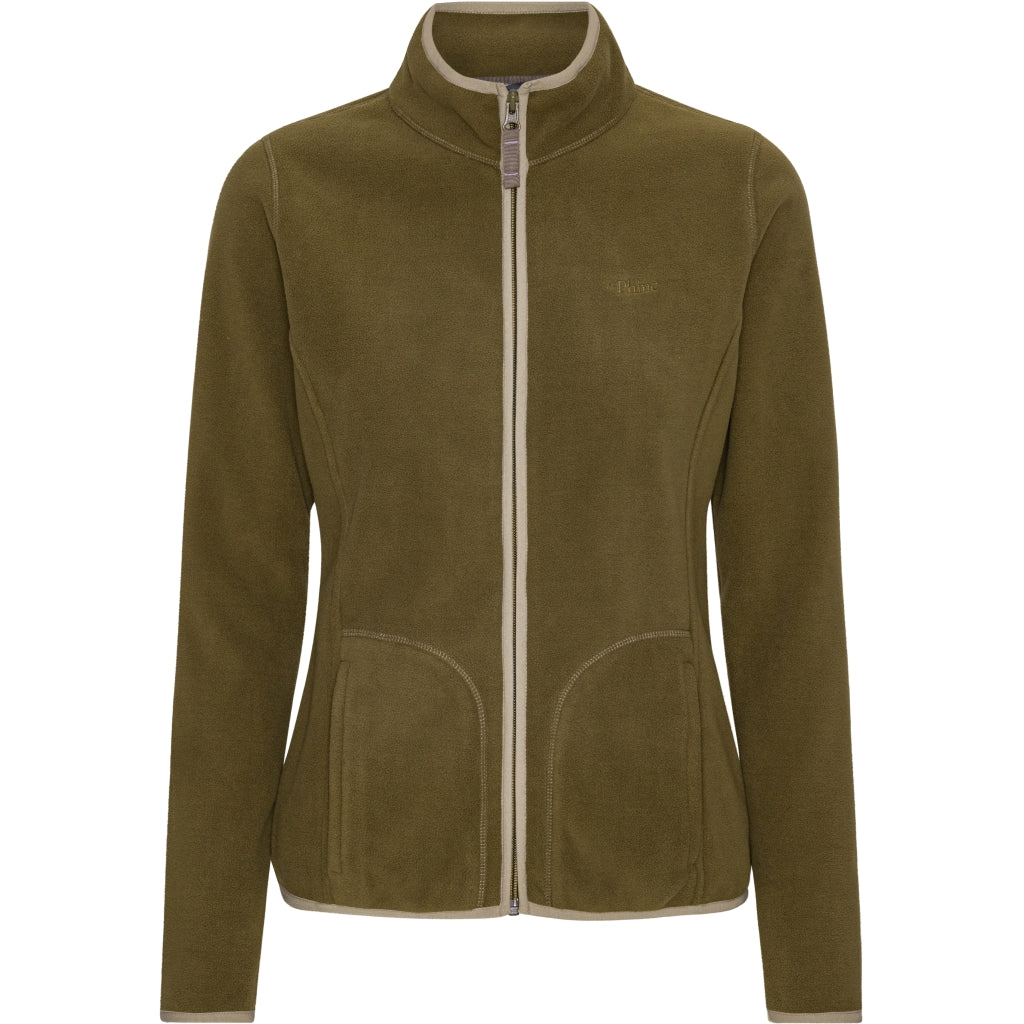 Women's fleece jacket Dark olive/mocca