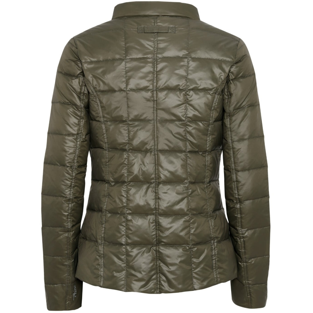 VER de TERRE Dame overgangs dunjakke Dunjakke 867 Dark moss