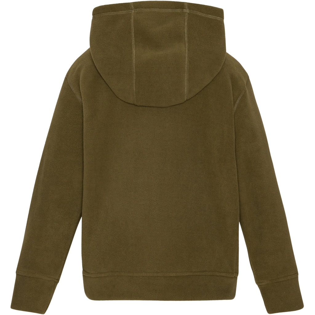 VER de TERRE Fleece hættetrøje Fleece 873 Dark olive/mocca