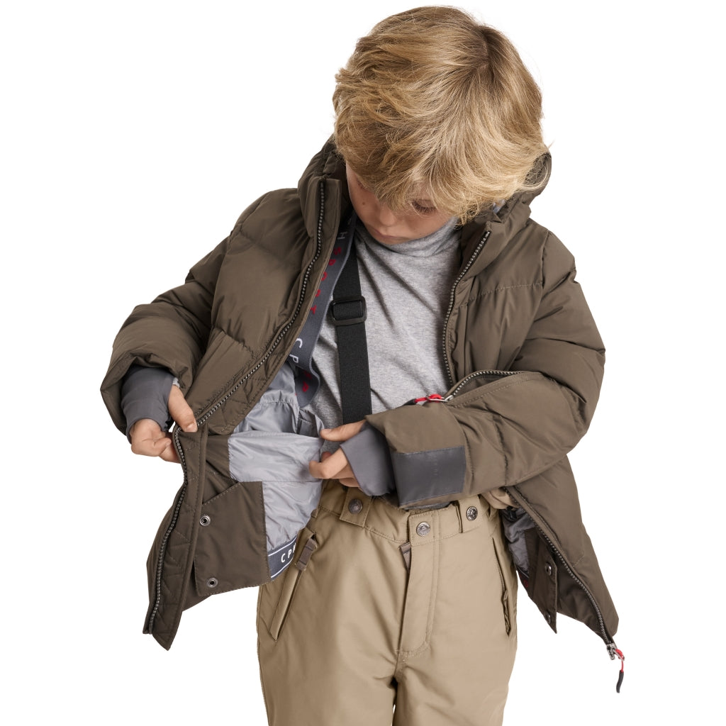 VER de TERRE Mountain ski jakke Dunjakke 875 Crocodile