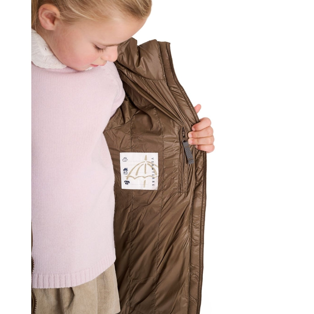 VER de TERRE Pige dunfrakke Dunfrakke 415 Mahogany rose