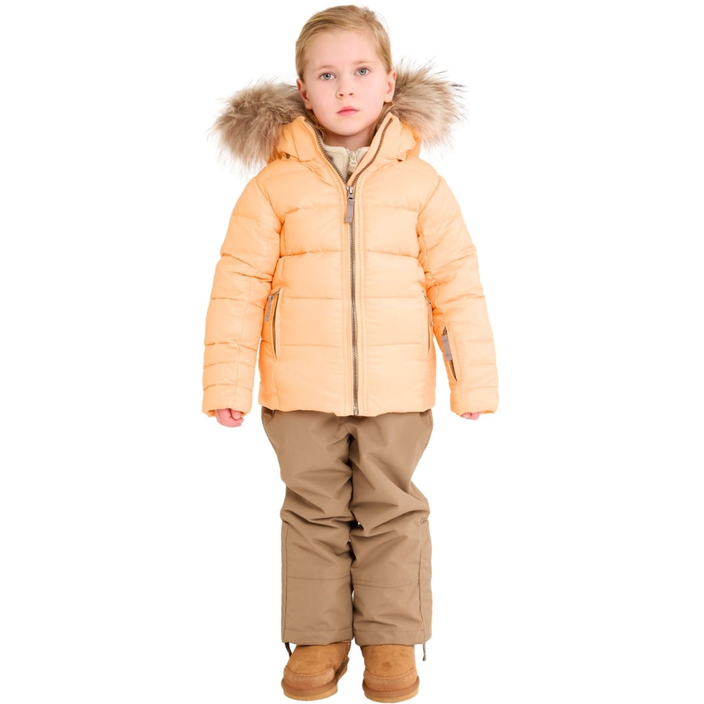VER de TERRE Pige dunjakke med pels Dunjakke med pels 208 Apricot