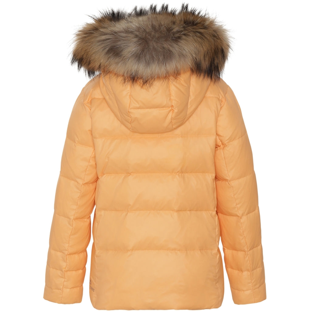 VER de TERRE Pige dunjakke med pels Jakke 208 Apricot