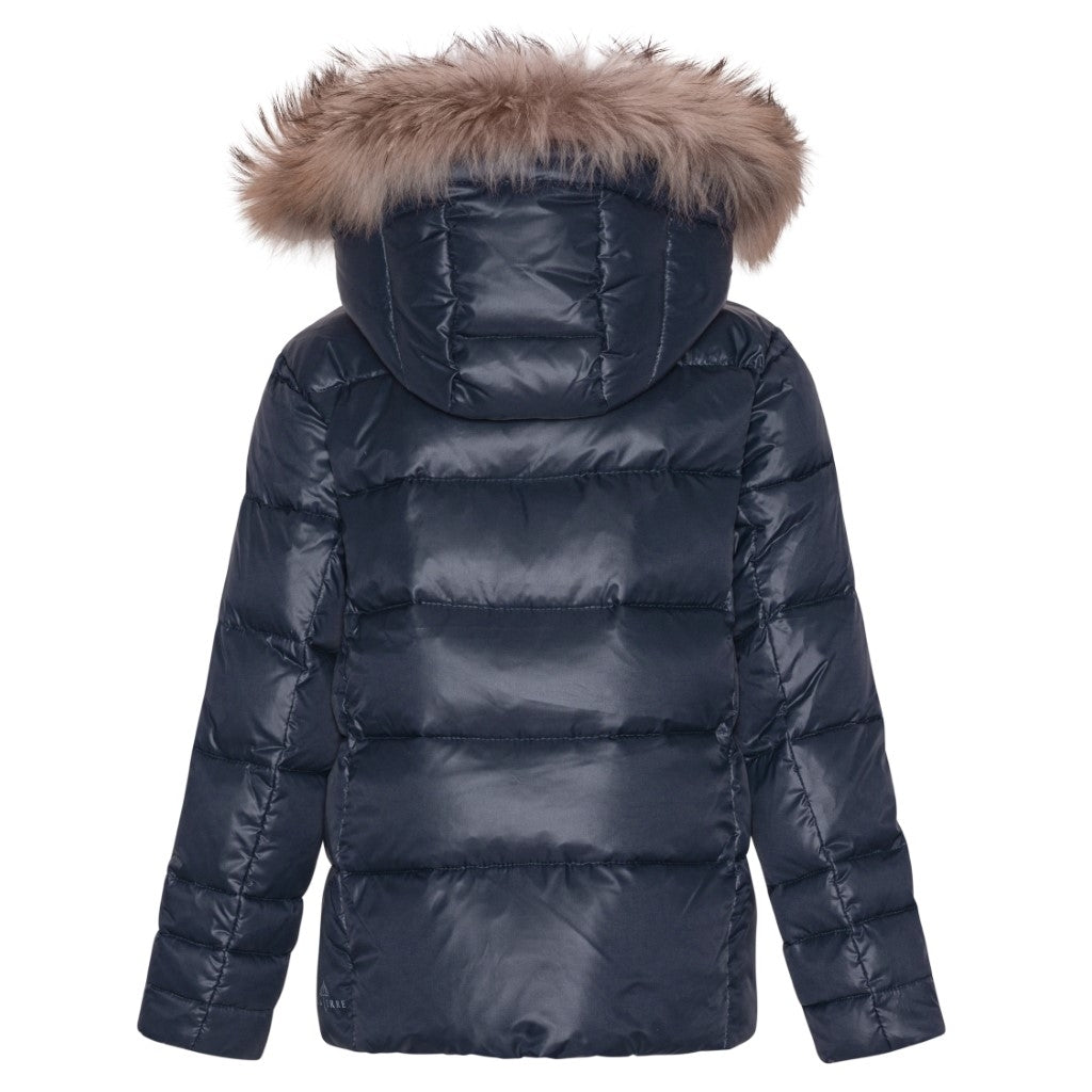 VER de TERRE Pige dunjakke med pels Jakke 600 Navy