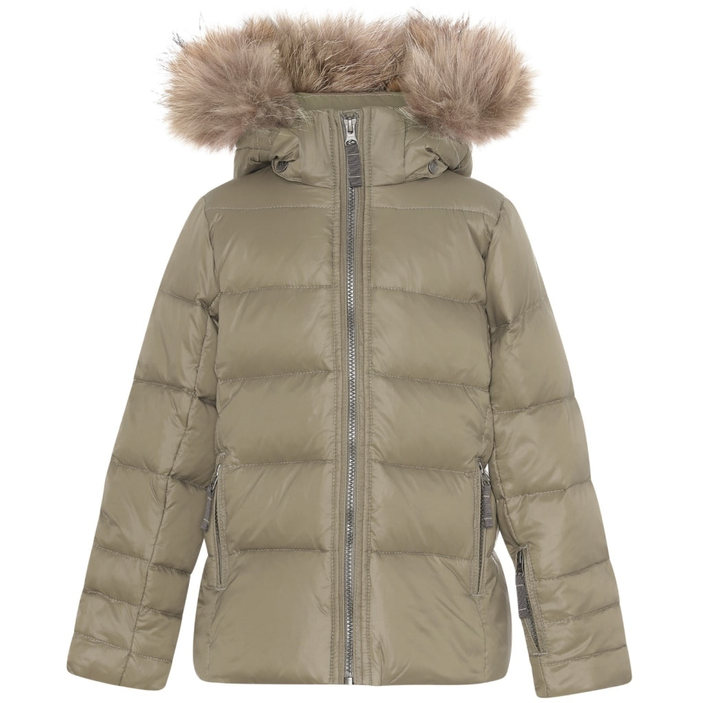 VER de TERRE Pige dunjakke med pels Dunjakke med pels 911 Caramel/grey