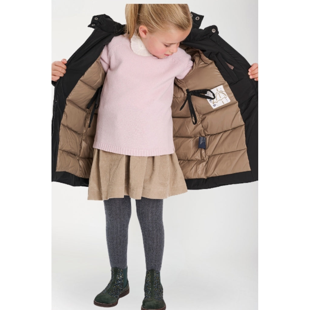 VER de TERRE Pige parkafrakke Frakke 913 Black/caramel