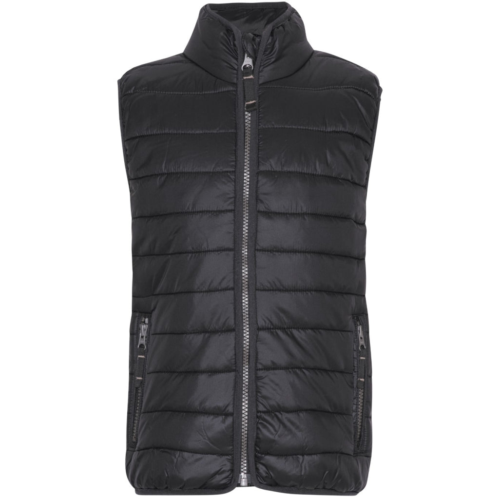 VER de TERRE Quilted vest Vest 099 Black