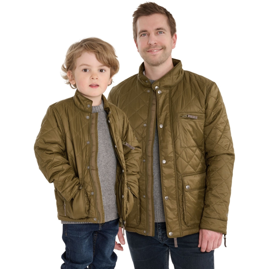 VER de TERRE Quiltet drenge jakke Jakke 871 Dark olive