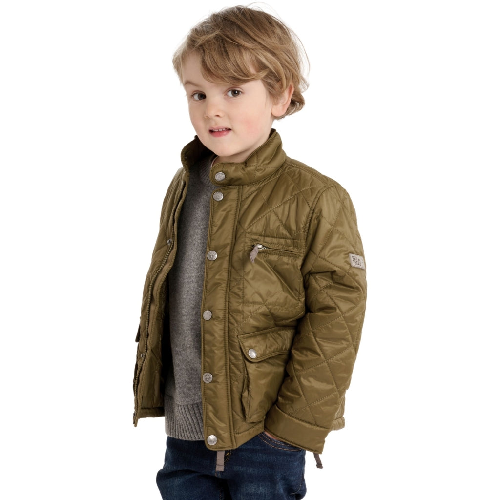 VER de TERRE Quiltet drenge jakke Jakke 871 Dark olive